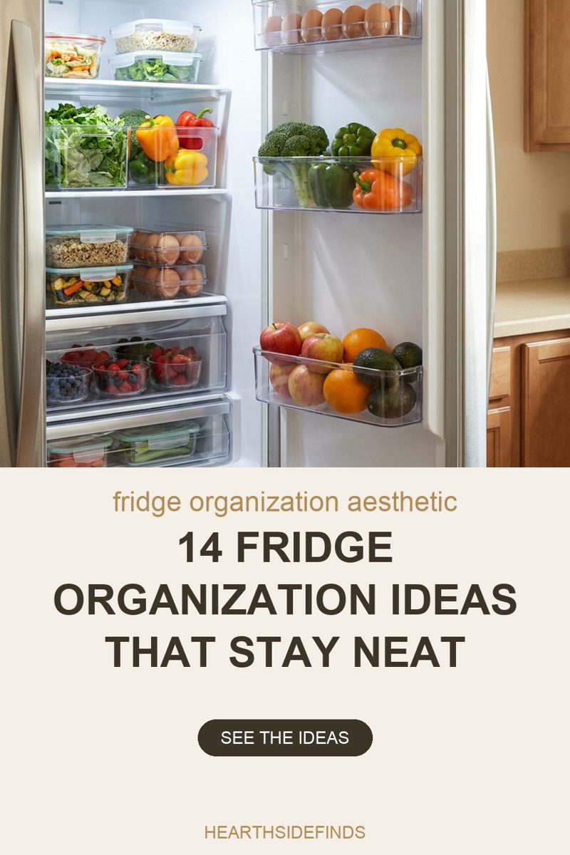 Photo of an open stainless refrigerator beside wood kitchen cabinets, its shelves holding clear pull-out bins of lettuce and bell peppers, stacked lidded containers of grains, broccoli and cooked vegetables, two clear egg trays and a row of small bowls of blueberries, raspberries and strawberries, with the door racks holding brown eggs on top, broccoli and green, yellow and orange peppers in the middle, and apples, oranges and avocados below